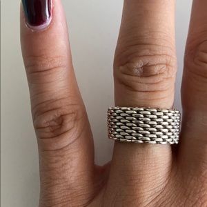 Tiffany & Co. Sterling Silver Somerset Mesh Ring